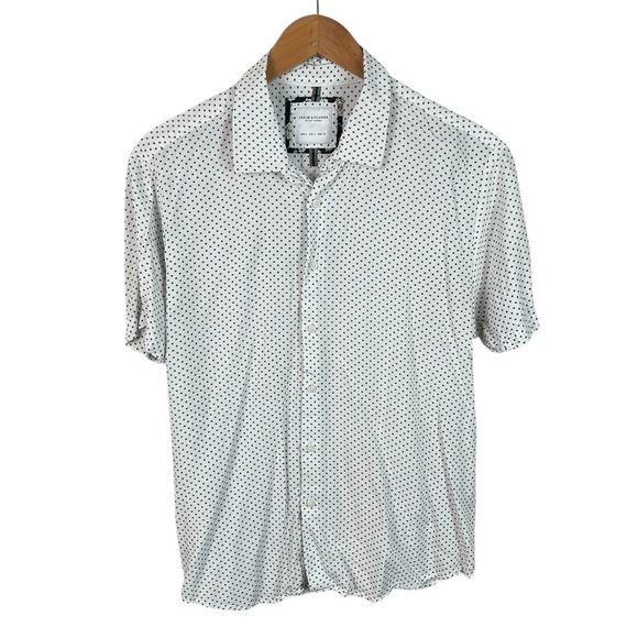 BF1362 Men’s Denim & Flower Ricky Singh Viscose Button Down Shirt L - Picture 1 of 4